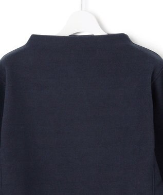 J.PRESS YORK STREET 【WOMEN】NEEDLE JERSEY ボトルネックプルオーバー ネイビー系