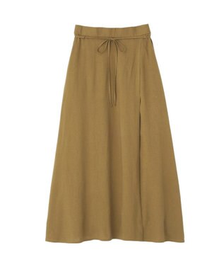 AMERICAN HOLIC 【マルチ機能】ラップ風セミフレアスカート Camel