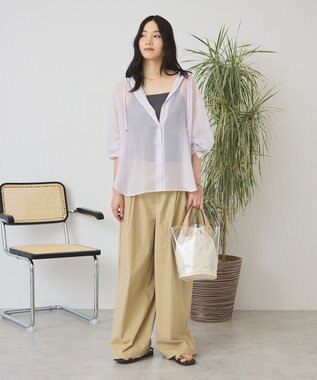 AMERICAN HOLIC シアーフーディーシャツ Pink