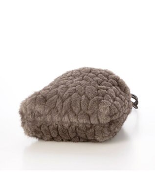 UNBILLION カシュカシュ cachecache / ミンク風カットファー巾着ミニバッグ ブラウン