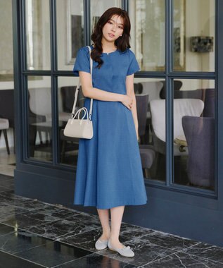 Tiaclasse 【本革】ショルダーストラップ付きスクエアミニバッグ アイボリー