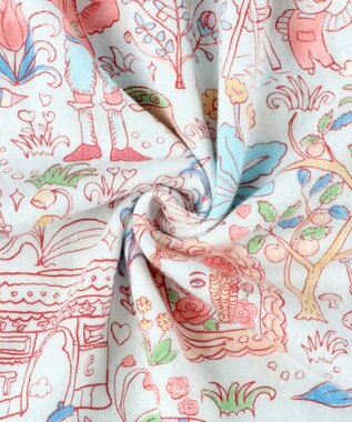 tsumori chisato SLEEP ツモリチサト ワンピース 長袖 ルームウェア 綿混(本体) レディース UNX582 /ワコール サックス