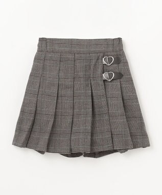 ANY KIDS チェック柄 プリーツ キュロット グレンチェック
