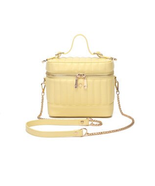 style code 【MERCURYDUO/マーキュリーデュオ】ストライプキルティング　バニティミニショルダーバッグ イエロー