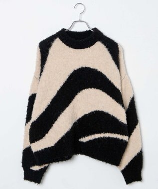WEGO 幾何学柄ニットプルオーバー 柄1