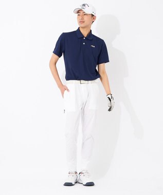 FILA GOLF／marie claire 【FILA GOLF】ワンポイントロゴ半袖ポロシャツ ネイビー
