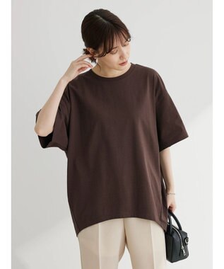 Green Parks コクーンシルエットカットプルオーバー Brown