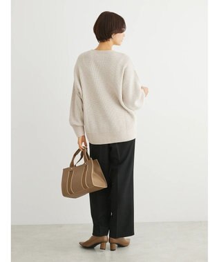 Green Parks ベロアモールニットプルオーバー Beige