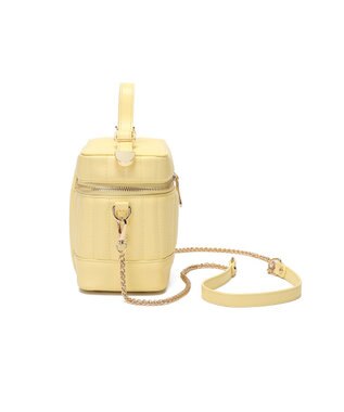 style code 【MERCURYDUO/マーキュリーデュオ】ストライプキルティング　バニティミニショルダーバッグ イエロー