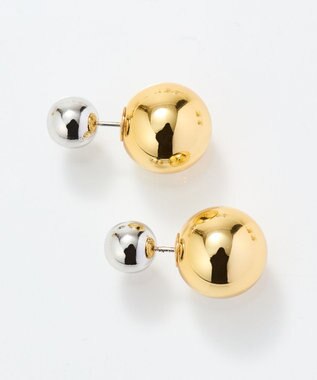 Phoebe <オンワード限定セット>マーブルハートバンスクリップ×メタルボールバックキャッチピアス マルチ1