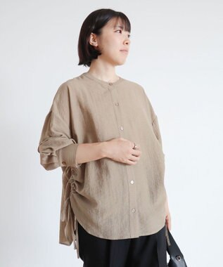 Green Parks ・ＡＮＤＳＥＡＲＣＨサイドドロストバンドカラーシャ Dark Beige