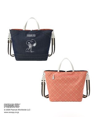 russet 《PEANUTS×russet》リバーシブルビッグトートバッグ(CE-1756) Indigo