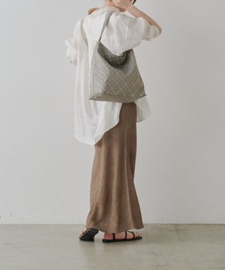 russet ナイロンジャガード2WAYショルダーバッグ(CE-1622) N.Gray