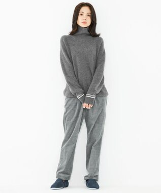 JOSEPH ABBOUD MOUNTAIN 【SPACE／UNISEX】ピュアカシミアアンダイド タートルネック グレー系