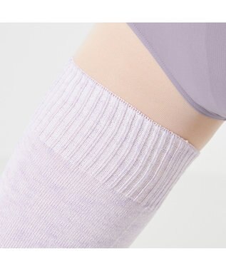Chacott ◎【Nela ライン】レッグウォーマー ラベンダー杢