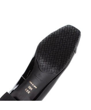 Riz raffinee <Riz raffinee>【レイン対応】スクエアトゥレインパンプス ブラックエナメル