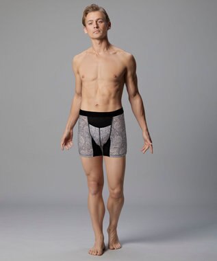 WACOAL MEN ボクサーパンツ 吸汗速乾(身生地部) ムレ軽減設計(フロント・バック) 前開き 下着 メンズ GT3061 /ブロス バイ ワコールメン グレー