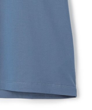 23区 シルキータッチ ベーシック Tシャツ ダルブルー系