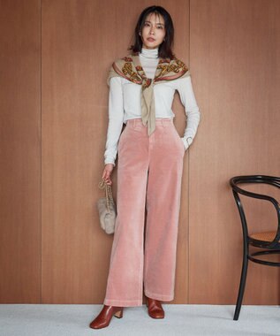 23区 フェイクファーチェーン ショルダー バッグ ブラウン系