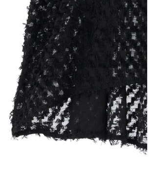 Green Parks AnriettMusee カットジャガードタックブラウス Black