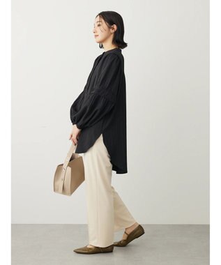 Green Parks 表面変化比翼シャツチュニック Black