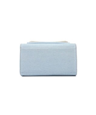 style code 【MERCURYDUO/マーキュリーデュオ】デニムコンビ　フラップハンドバッグ サックス