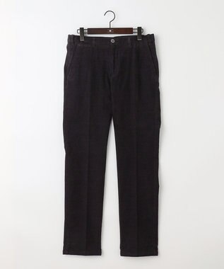 JOSEPH ABBOUD 【裏起毛/ウエスト伸びる】オーガニックコットン2WAYストレッチカルゼ パンツ ブラック系