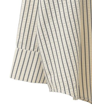 earth music&ecology サッカーストライプシャツ Black