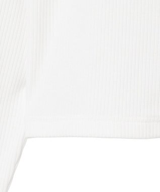 WEGO ワンポイントデザインWZIPトップス ホワイト