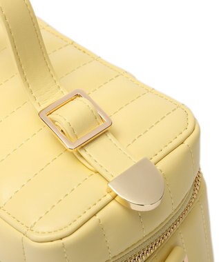 style code 【MERCURYDUO/マーキュリーデュオ】ストライプキルティング　バニティミニショルダーバッグ イエロー