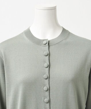 23区 S 【R(アール)】ファインウール ニットカーディガン カーキ系