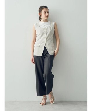 YECCA VECCA リネンライクビスチェベスト Light Beige