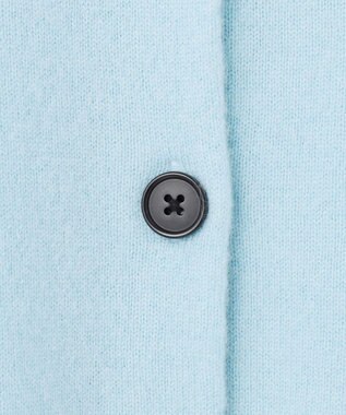 23区 L 【見上愛さん着用/STORY掲載】ピュアカシミヤ クルーネック カーディガン スカイブルー系