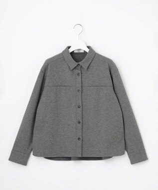 J.PRESS LADIES S 【季節の変わり目に】TWILL NEEDLE シャツ ミディアムグレー系