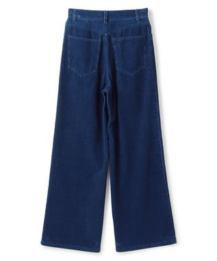 BEIGE， 【洗える・Precious 11月号掲載】BANGS / コットンコーデュロイバギーパンツ Indigo