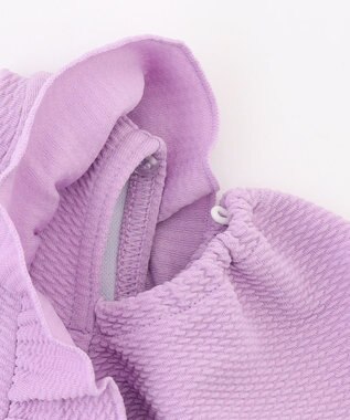 ANY KIDS 【UVカット】2WAYショルダーセパレート水着 ラベンダー×ラベンダーチェック