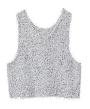 Green Parks ・ｓｗｉｎｇ　ｂｙ　２ｗａｙチュールヤーンベスト Gray