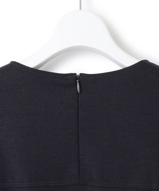 23区 【CLASSY.1月号掲載】ウール圧縮スムース クルーネック トップス ダークネイビー