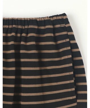 une nana cool 【綿混】ポンチボーダーパジャマ ブラウン