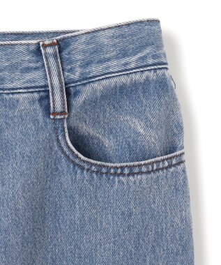 BEIGE， 【洗える・SPRiNG 3月号掲載】FICUS / デニムワイドストレートパンツ Light Indigo