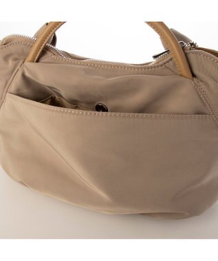 UNBILLION カシュカシュ cachecache / 下がりリボンナイロン2wayミニトートバッグ オーク