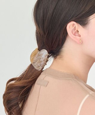 Phoebe <オンワード限定セット>マーブルハートバンスクリップ×メタルボールバックキャッチピアス マルチ1