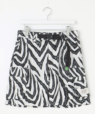 PW CIRCULUS 【高通気 / 軽撥水 / 軽量のDotAir 使用】【MEN】ゼブラ柄ベルテッドショーツ ブラック系5