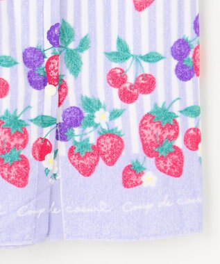 ANY KIDS ラップタオル 70cm ストライプ×フルーツ