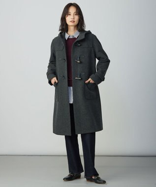 J.PRESS LADIES Cotton Wool ボートネック ニット バーガンディ系