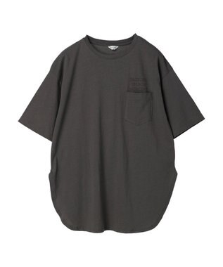 AMERICAN HOLIC ポケット付きロゴカットチュニック Charcoal Gray