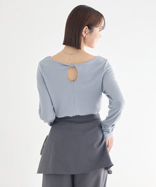 earth music&ecology 【前後2WAY】ツイストカットアウトプルオーバー Sax