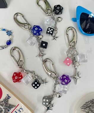 WEGO ダイスモチ－フセットキーホルダー 柄1