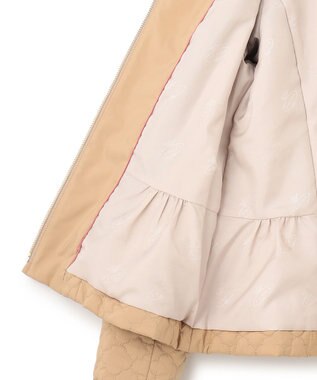 TOCCA 【消臭・洗える】CLOVER CARPET キルト中綿ショートコート ベージュ系