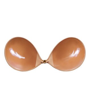 BRADELIS New York 【NuBra /コンパクトに整える・軽量】ヌーブラ・プラスサイズ 公式 グラマーさん向け ストラップレスでストレスフリーなブラ モカ